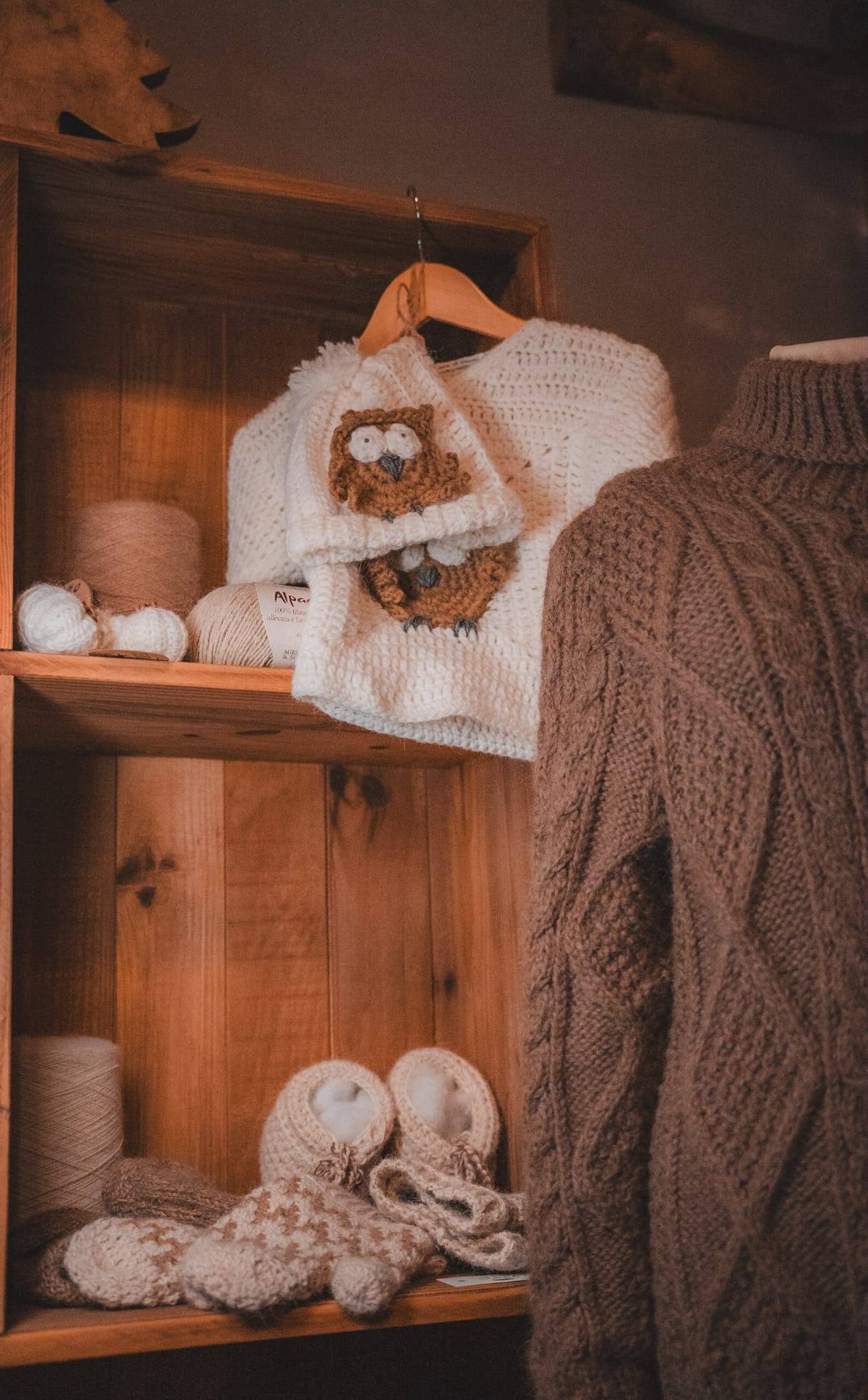 Dettaglio della lana di alpaca all'Agriturismo Scuderia della Valle